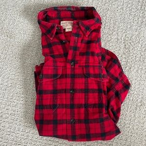 Rare Filson SEATTLE (slim) fit thick flannel button down.